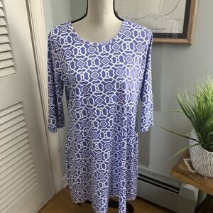 anthony's resort wear dresses Anthony | Dresses | Sm Sketched Palms Upf5 Travel Mini Dress Spandex 34  Sleeve Anthonys Resort